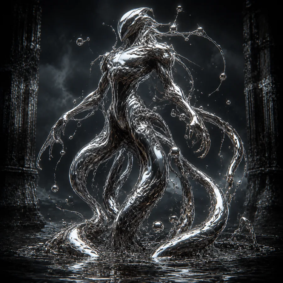 Mercury elemental artwork